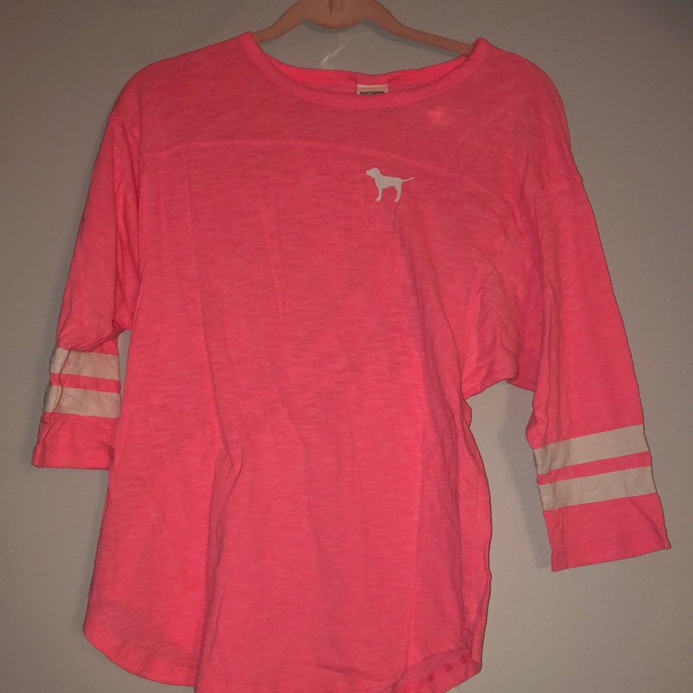 💗PINK🤍 Neon Pink 3/4 Sleeve Shirt